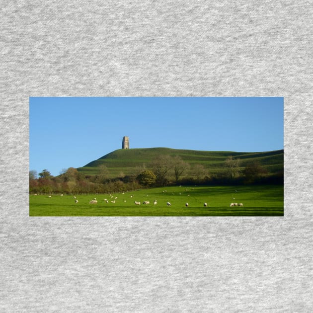 Glastonbury Tor summer vista by stevepaint